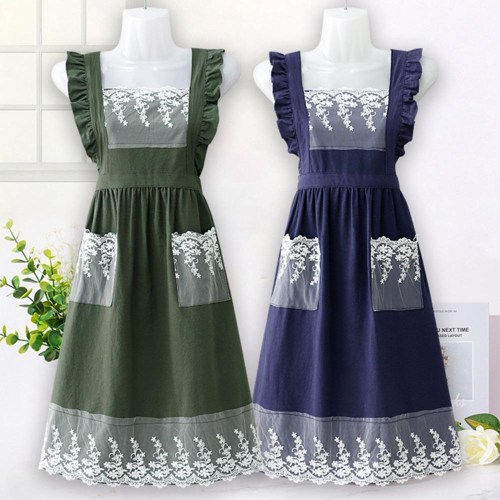 

Элегантный фартук для готовки, винтажный фартук для платья, креативный фартук для садоводства, кухня розовый