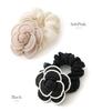 VINGTAINE Camellia and Pearl Elegant and Cute for Perfect for and Kindergarten Entrance Ceremonies Scrunchie, Adults, Weddings, Graduations,