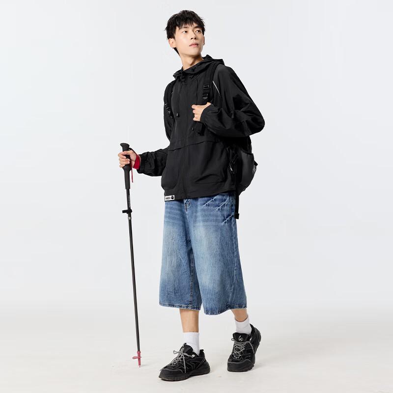 Fingercroxxit Men's Outdoor Hooded Sun Protection Jacket