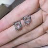 925 Sterling Silver Exquisite Cupid's Arrow Zircon Stud Earrings Women's Christmas Gift Hearts Arrows Jewelry Gift