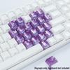 21-Key XVX Butterfly Translucent Pink & White Heart Keycaps for Magnetic Switch Keyboards