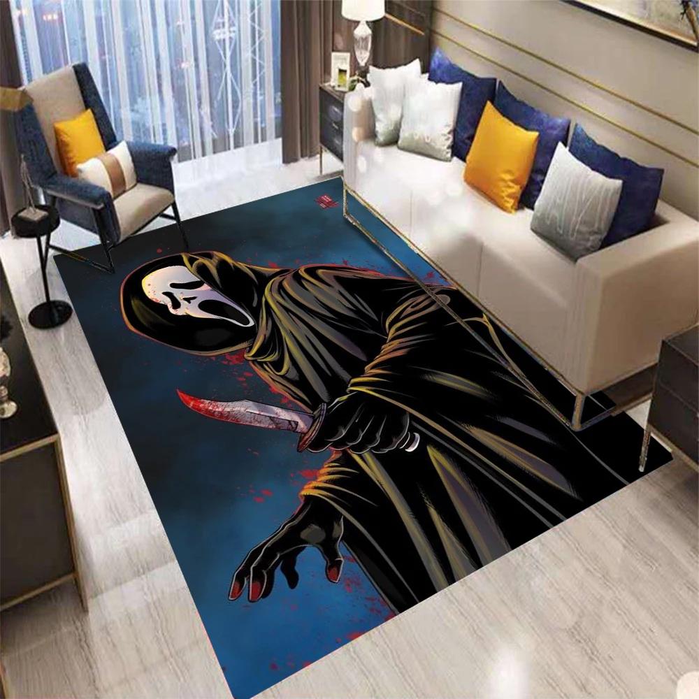 Chucky Horror Movie Character Cartoon Rug Non Slip Living Room Bedroom Carpet Sofa Mat Decoration Floor Mat