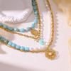 European and American Light Luxury Multi-layer Necklaces, Flower Pendants, Accessories, Fashion Trend Chains