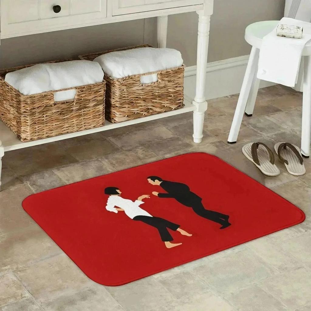 1PC Paw Prints Kitchen Rug Non-Slip Door Mats Pop Design Bathroom Rug Bath Mat Carpet for Home Sink Laundry Decor