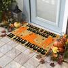 Halloween Doormat Decor Welcome Mat 40x60cm Dancing Pumpkin Skull Crystal Velvet Non Slip Floor Stair Mat Thanksgiving Kitchen