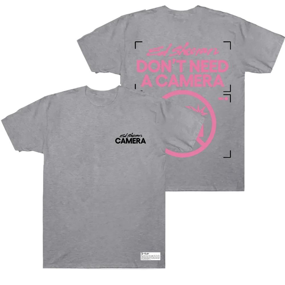 Ed Sheeran Non Serve una Fotocamera Magliette Abbigliamento Uomo High Street Nuove T-shirt Unisex Magliette di Cotone Maniche Corte Taglie Forti Ampi