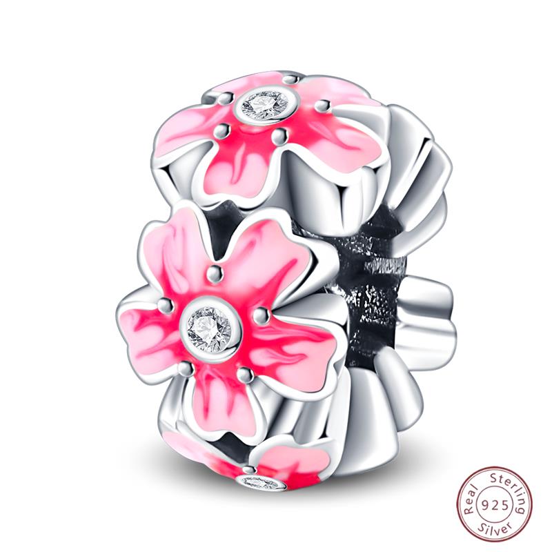 Copper Beaded Pendant Shiny Zircon Spring Cute Bow Original 3Mm Bracelet Women Fine Jewelry