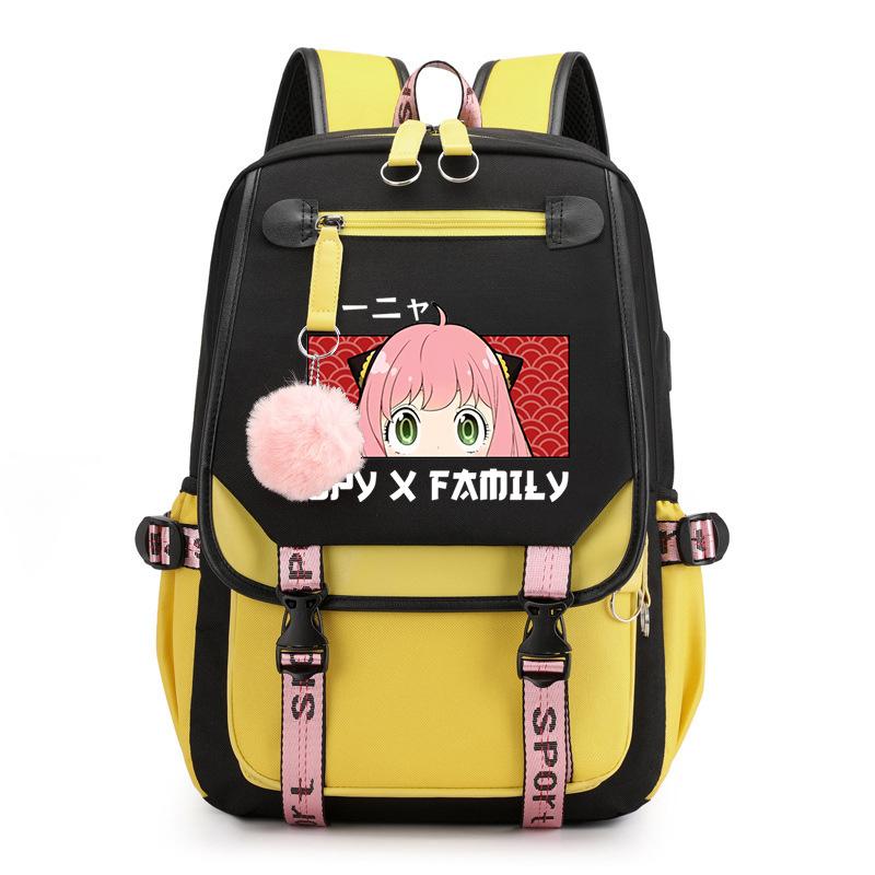 Spy Play House Backpack Casual Versatile Large Capacity Junior High School Student School Bag