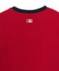 Emelbi Women'S Summer Fruit Ringer Slim Semi-Crop Short Sleeve T-Shirt Cle (Neon Red)