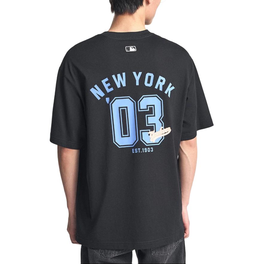 MLB New York Yankees T Shirt Unisex Black 3ATSV0344-50BKS