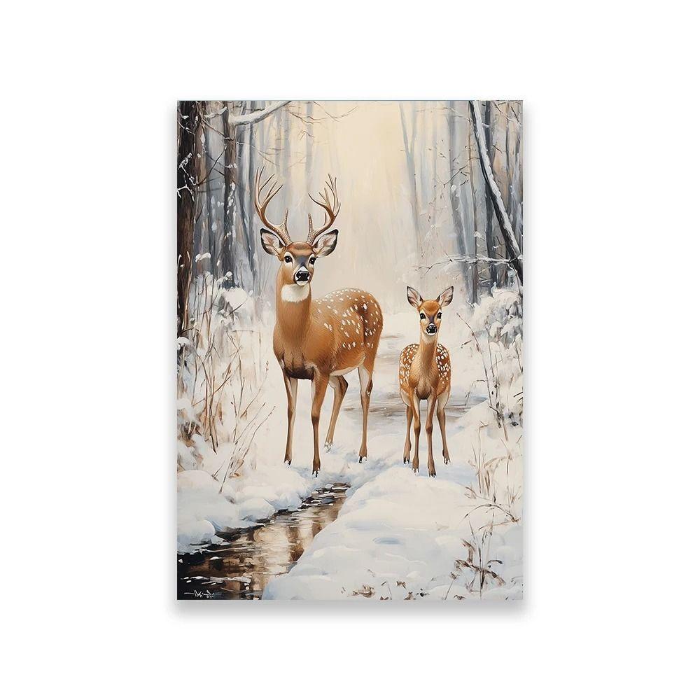Vintage Christmas Metal Wall Decoration, Holiday Sticker Sign