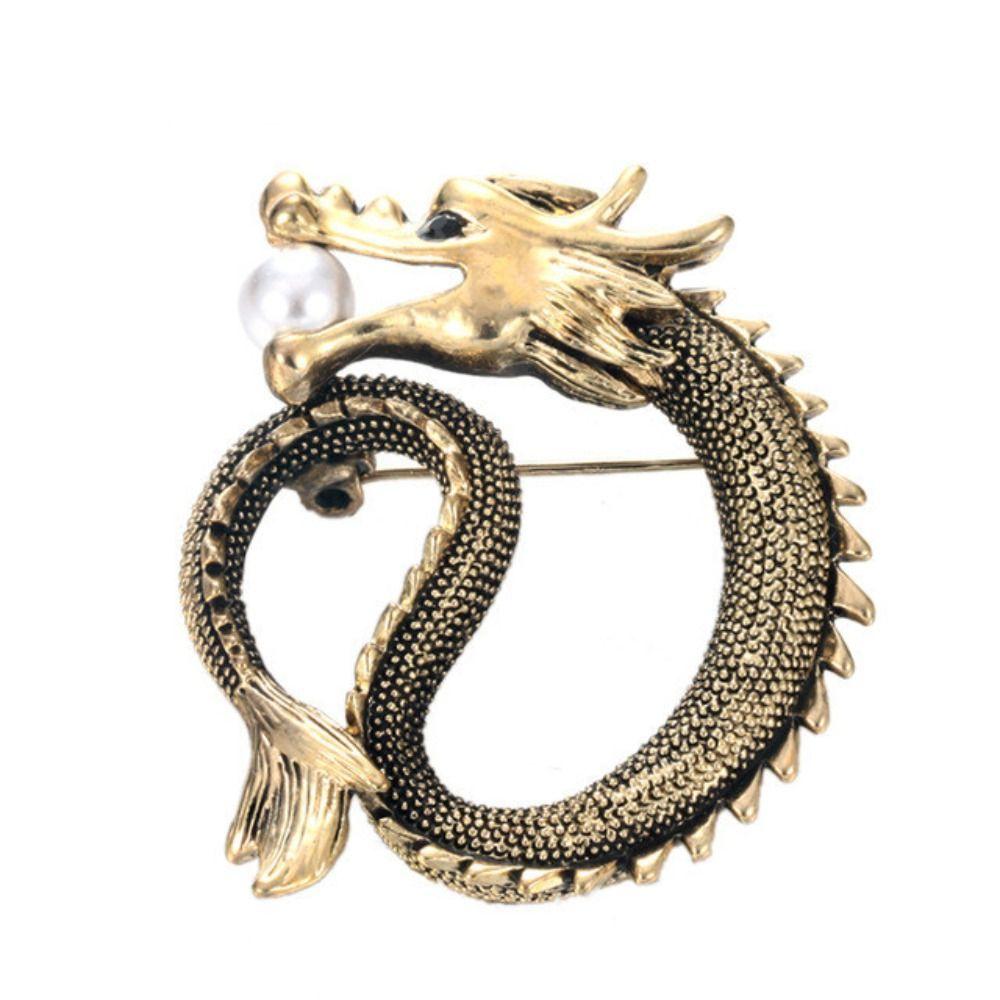 Dragon Dragon Totem Brooch Vintage Fly Dragon Brooch Winter Jewelry Dragon Brooch Pins  Men