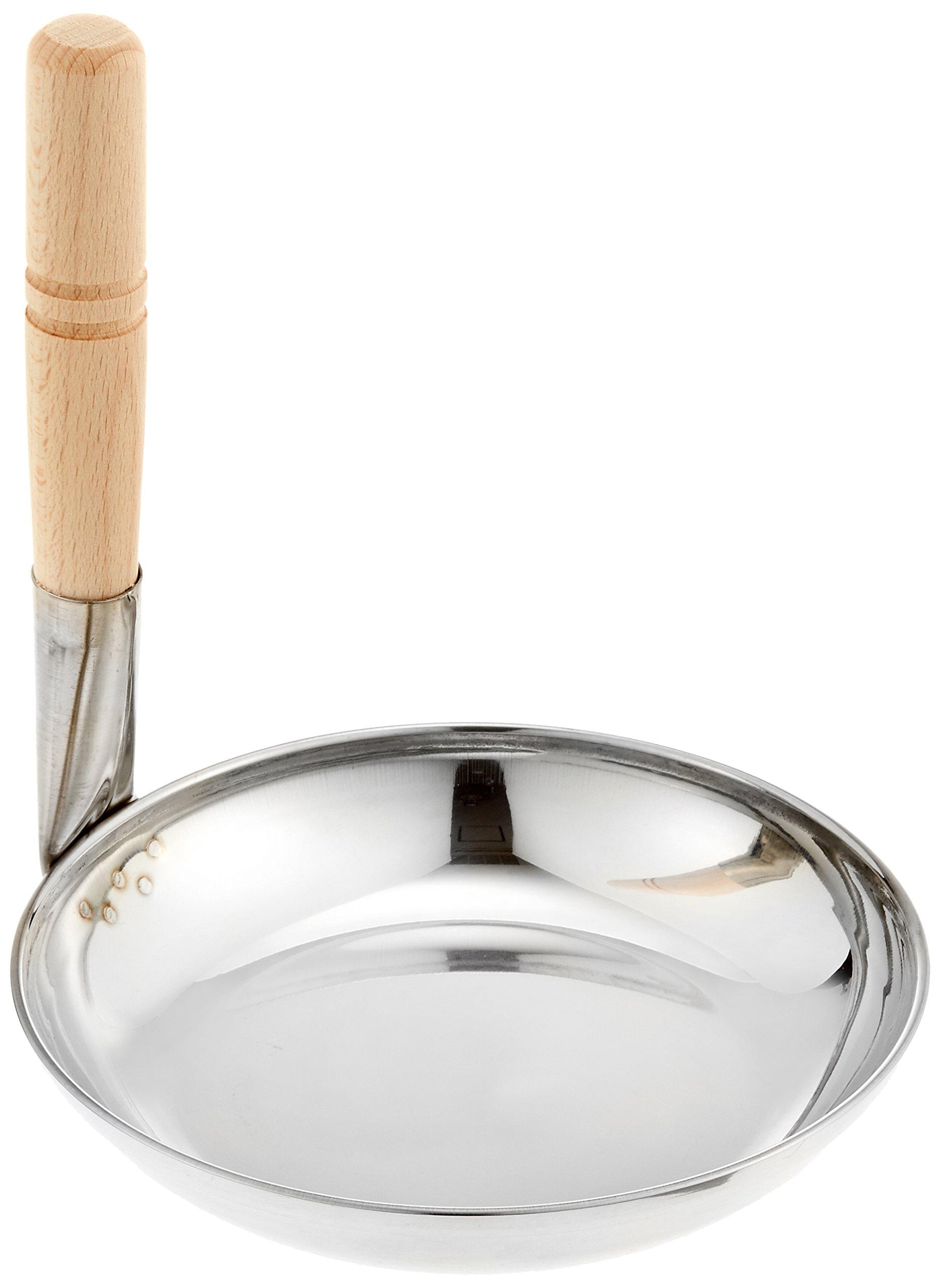 

Endo Shoji Commercial Oyako Nabe for with a Standing Steel Body and Beechwood Made in AOY04001 (Pot Cooking), Large, Handle, Triple-Layer Handle,