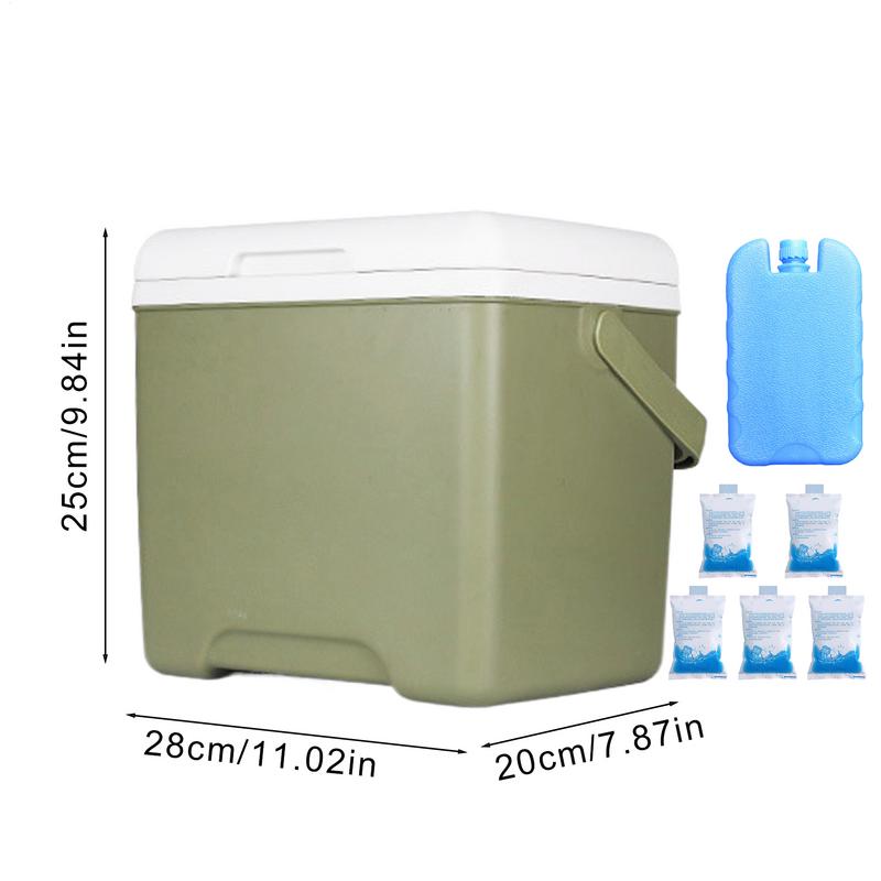 Cooler Box 13.8L Food Refrigerated Insulated Box Leakproof Reusable Car Refrigerator Ice Chest Food Containers For Fishing