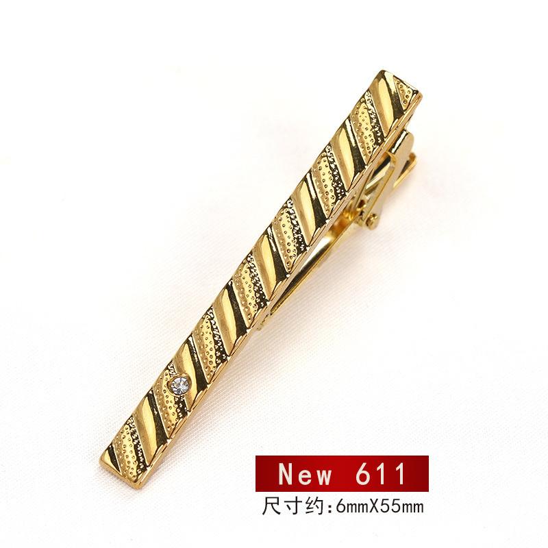 Business Versatile Men'S Dress Gold Tie Clip Marriage Men'S And Women'S Pin Korean Version Security Laveclip Fashion Laveclip