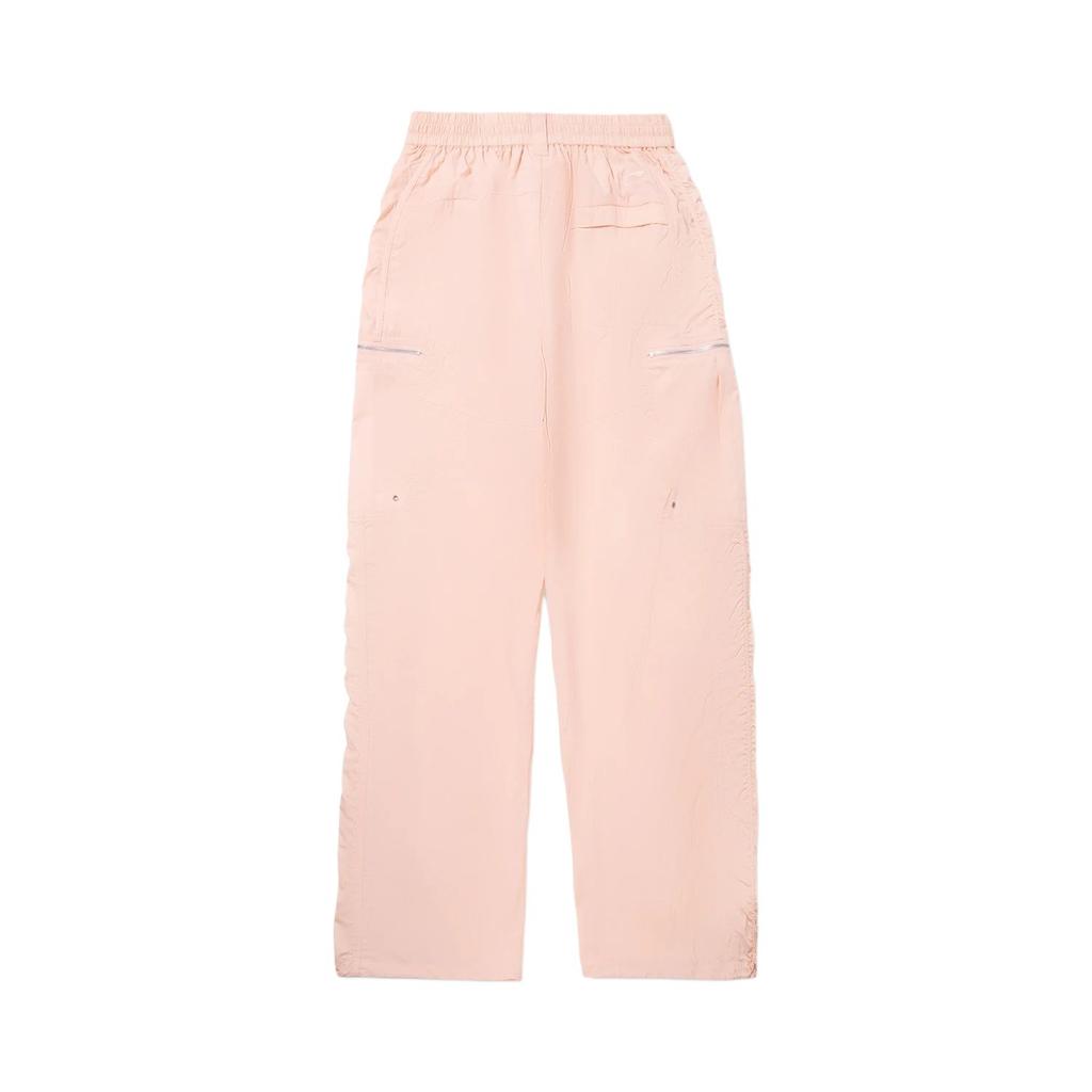 Li Ning Solid Color Lace-Up Soft Simple Versatile Loose Sports Long Pants Women bottoms AYKV516-5