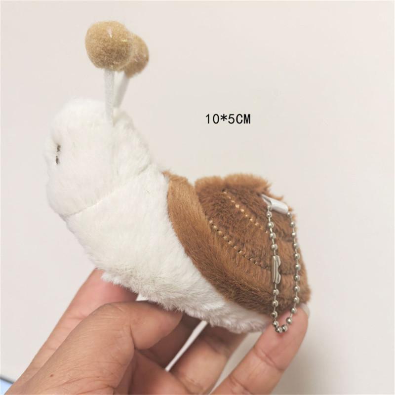 10cm Schnecken Plüsch Schlüsselanhänger Cartoon Tier Puppe Anhänger Ins Stil Grenzüberschreitende Kleine Anhänger Für Schlüsselanhänger 11cm-30cm beige