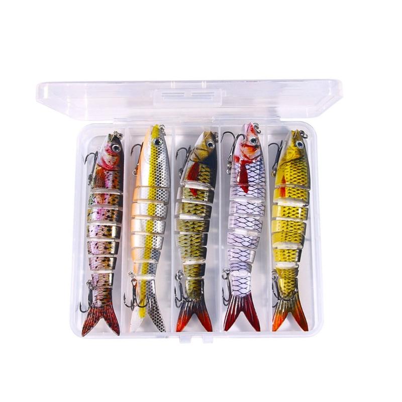

3D Artificial Fishing Lures Segment Swimbait Multiple Sections Fishing Lures Saltwater Fishing Lures Baits Swimbaits