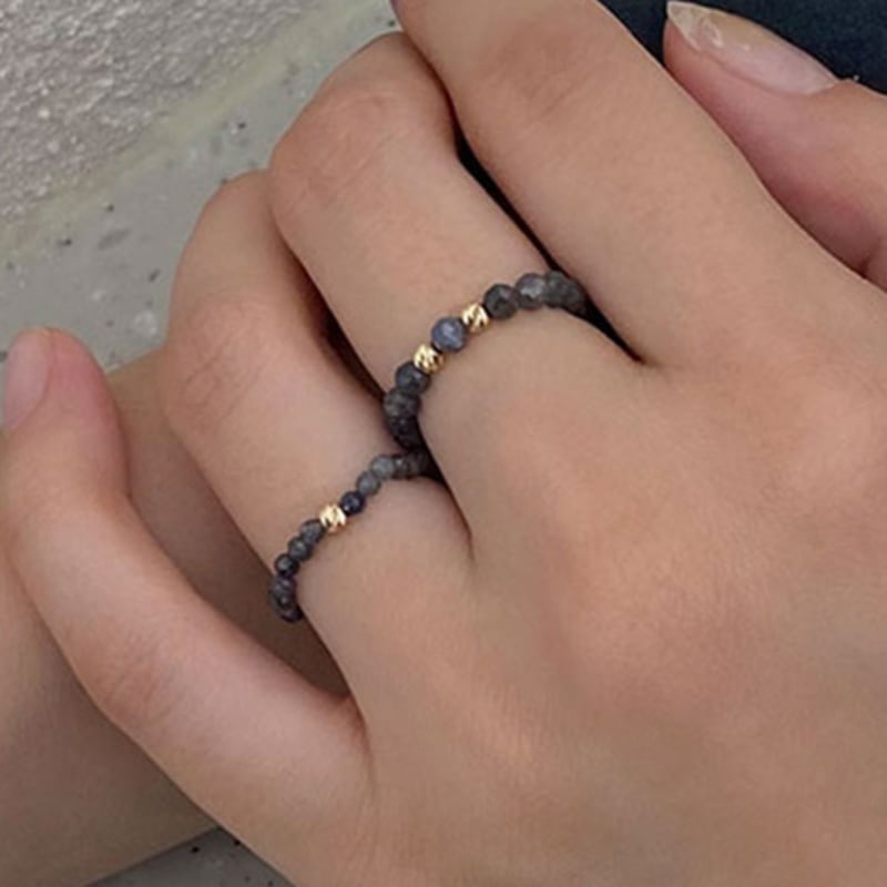 GETMEBLING [14k Gold] Sapphire Cutting Ring