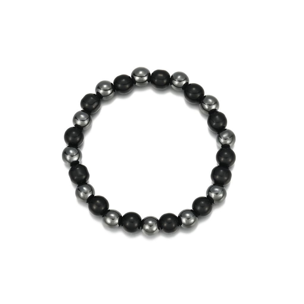 Handmade Beaded Elastic Bracelet, Personalized Obsidian Single Circle Women'S Jewelry
