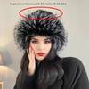 Winter Bucket Hat Gift Wide Brim Hat Stylish Headwear Plush Hats Fashion With Ear Flaps Hand Wash Multi-Color