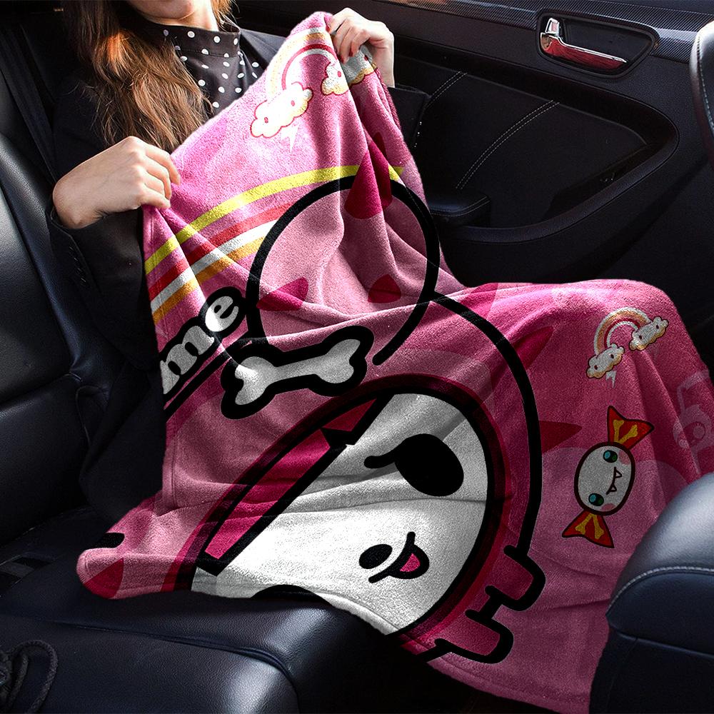 Custom Name Tokidoki Theme Printed Blanket - Perfect for Couch, Bed, Travel & Outdoor Use | Machine Washable, Cozy & Durable.