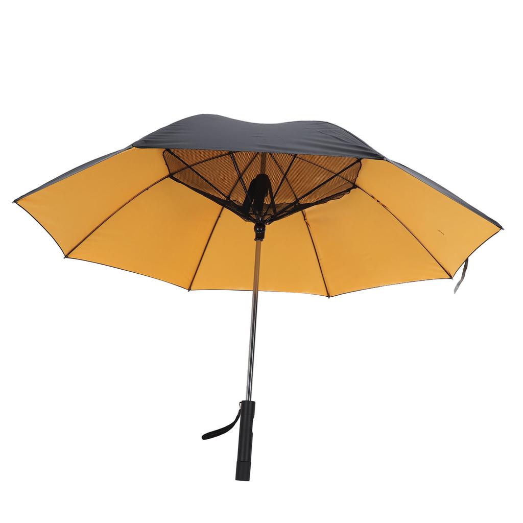 Slunečník se zabudovaným ventilátorem 80 cm 3000 mAh UV ochrana Skládací lopatky Dobíjecí chladicí ventilátor