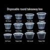 Clear Round Disposable Takeaway Food Containers