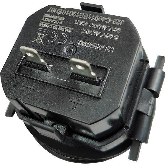 Mechanical Hour Meter Gauge - AIMILAR Professional Engine Hourmeter DC 8-80V For Boat Auto ATV UTV Snowmobile Lawn Tractors Generators (DC8-80V)