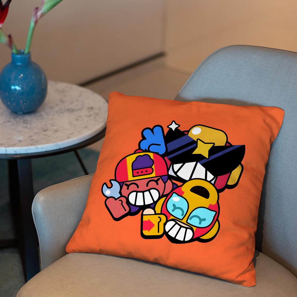 Federa Cuscino Film Gioco Caldo B-BRAWLs 2 in 1 Pillow Peluche Reversibile | Auto/Divano/Letto | Regalo Perfetto
