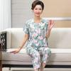 Women's Pajamas Short Sleeve Long Pants Loungewear Button Cardigan Set