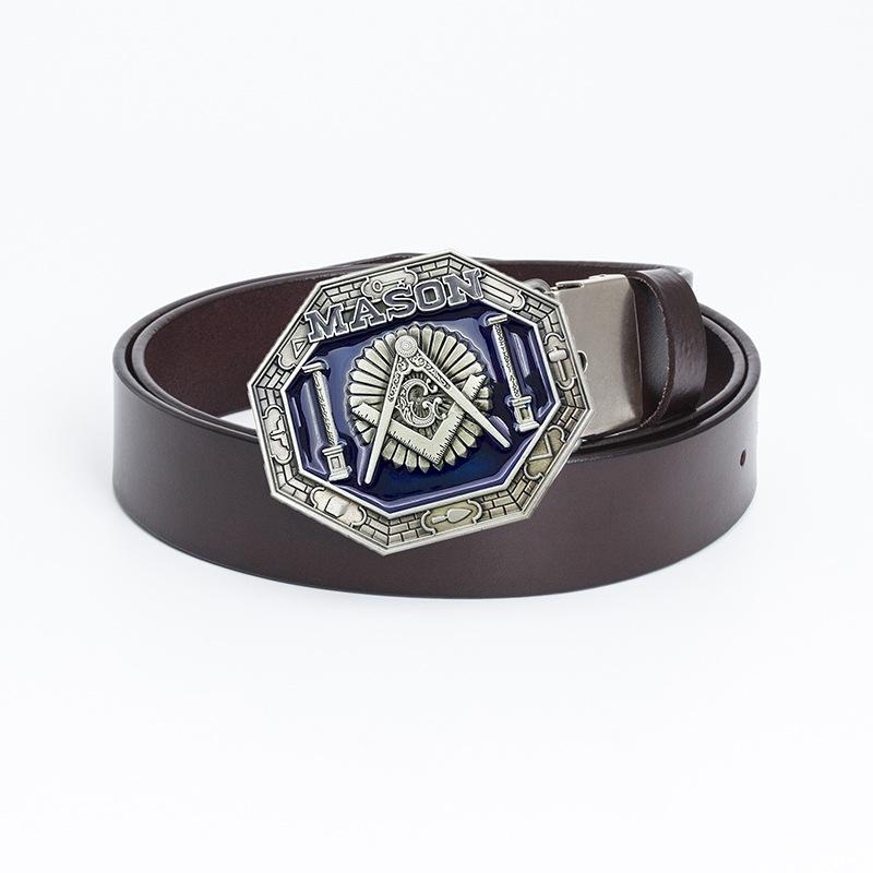 Men's Personalized Belt Fashion Trend Belt Pure Cowhide Belt