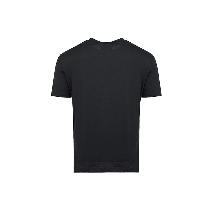 Emporio Armani Logo Letter Print Round Neck Short Sleeve T-Shirt Men Tops Navy-Blue 8N1T61-1J00Z-0922