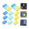 Lurrose Small Whiteboard Erasers, 15 Pieces, Assorted Colors, Felt Material, Dry Erase Erasers, Classroom Cleaning Goods