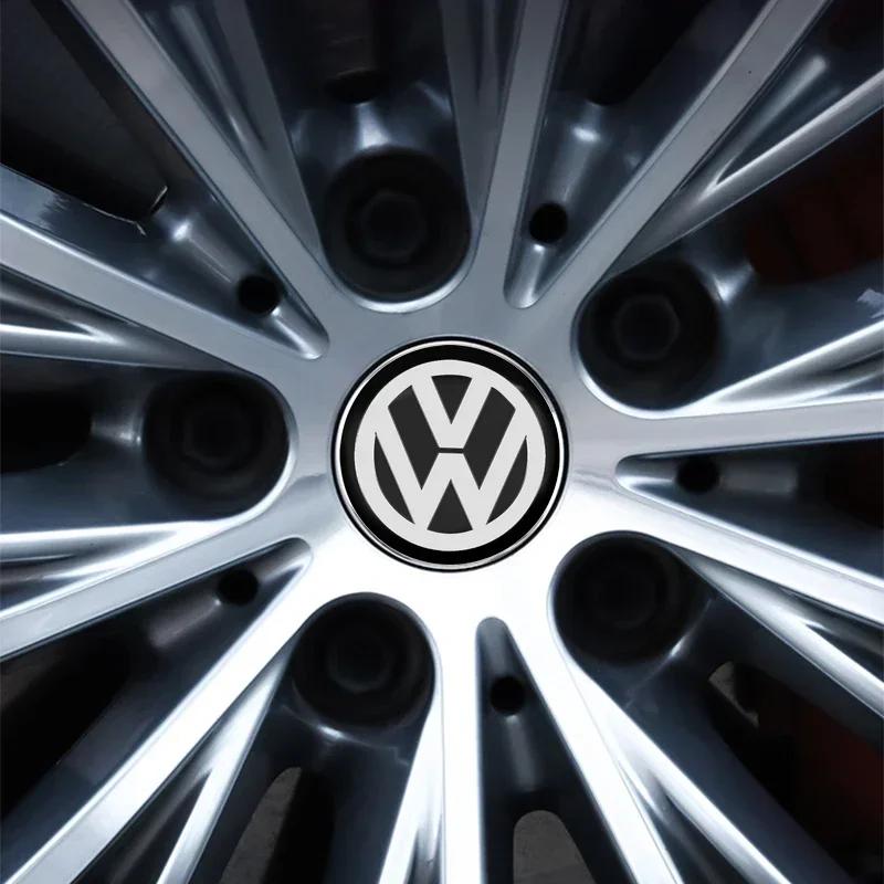 2026 Hot For Volkswagen VW 4PCS 60mm Repack Wheel Center Cap Logo Hub Cover Badge Emblem For Volkswagen Polo Passat B5 B6 B7 T4