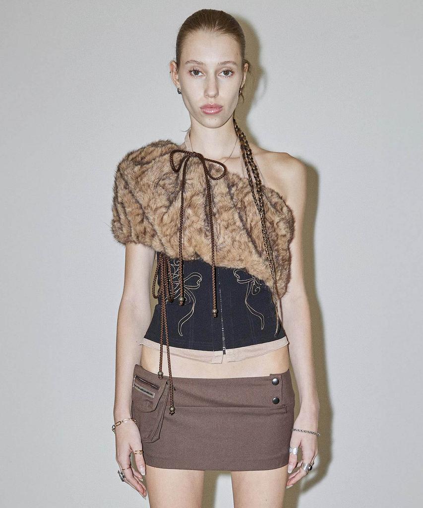 SCULPTOR Waist Point Classic Skort Brown