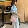 Casual chain bag  personalized new niche design solid color shoulder messenger bag premium texture bucket bag women