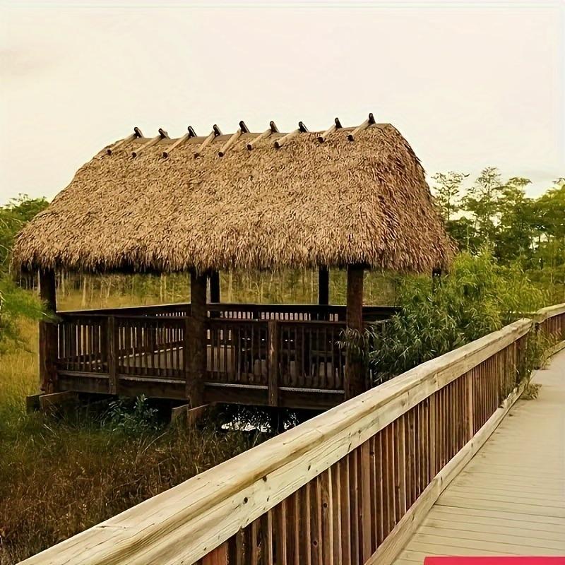 Artificial Grass Decorated with Outdoor Waterproof Artificial Ceiling of Gazebo for Simulated Thatched Roof Carpet Fake Straw House