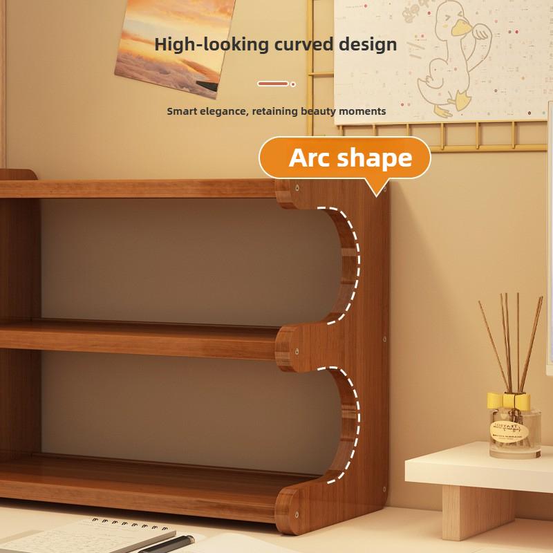 Student Dorm Multilayer Desktop Bookshelf Storage Organizer Books Magazines Study Table Shelf Home Desk Organizer