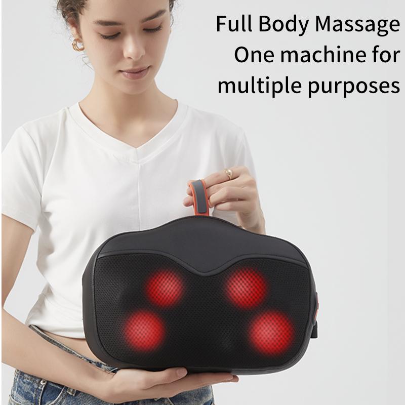 Nackenmassagekissen Zervikaler Massager Hüfte Rücken Schulter Shiatsu Kneten Multifunktional Heim Auto Gebrauch Entspannung Geschenk