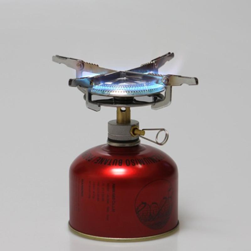 Camping Plynový vařič Kapesní dělený přenosný butanový hořák Outdoor Cooking Camp