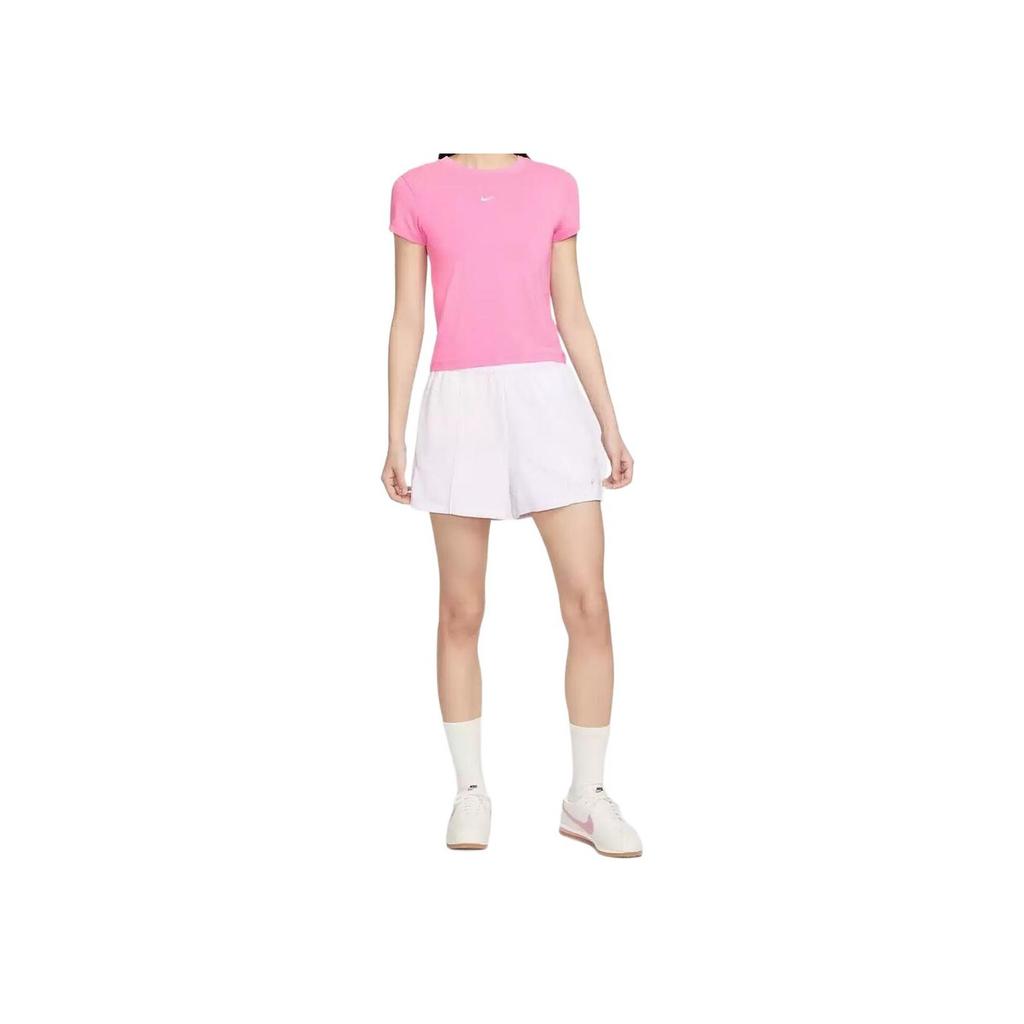 Nike Comfortable Knitted Round Neck Short Sleeve T-Shirt Women Tops FV5509-675