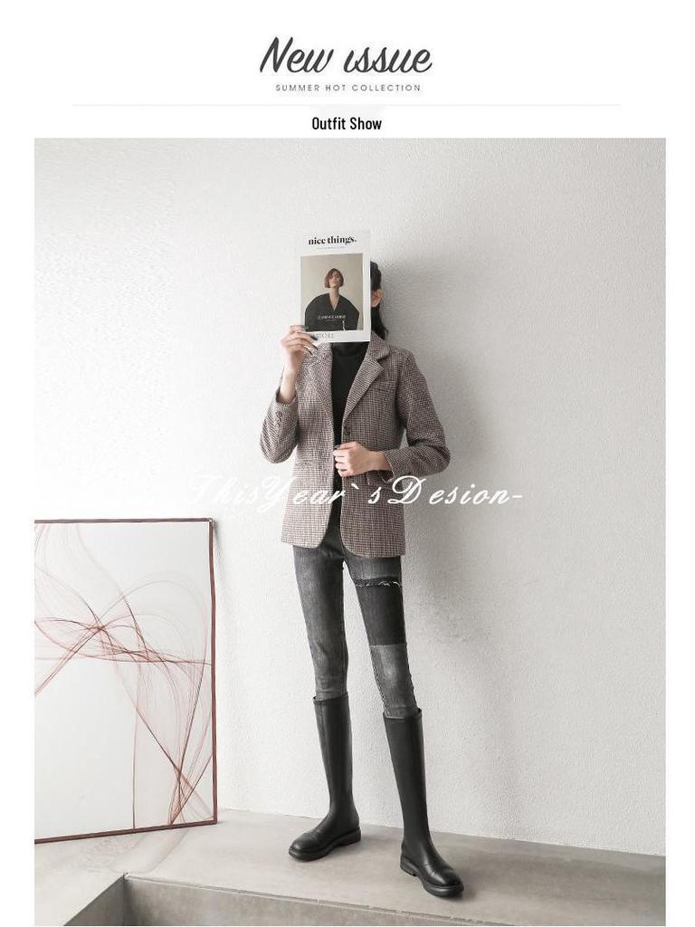 Women's Over-the-Knee Long Boots - 2025 Autumn/Winter Stylish Knight & High-Top Martin Boots, Slimming Leather Design