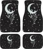 Star Moon Carpet Protector Mat Car Accessories for Women Men Front and Rear Car Floor Mats Set of 4 Universal Fit Non-Slip