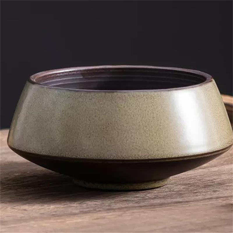 

Mosses and Ferns Ceramic Flower Pot Green Plant Pot Succulent Planter Cactus Bonsai Pot Flower Container Home Decoration коричневый