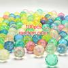 100pcs Mini Colorful Bouncy Balls Children Party Favors Elastic Jump Balls Toys Float Ball Egg Twisting Machine Toy for Kids TMZ