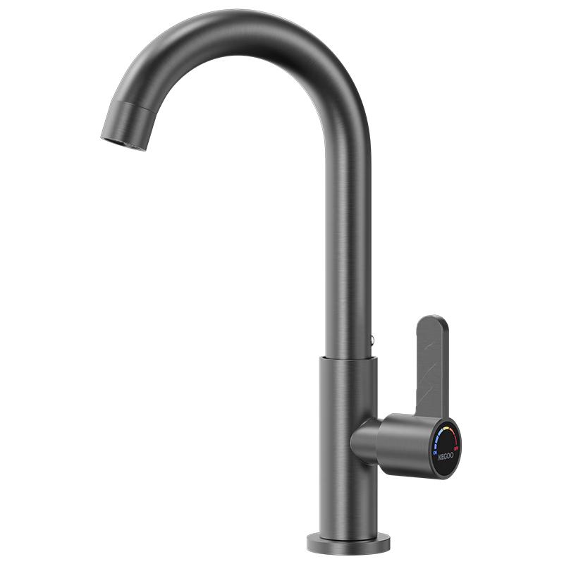 KEGOO Rotatable Single Cold Washbasin Faucet