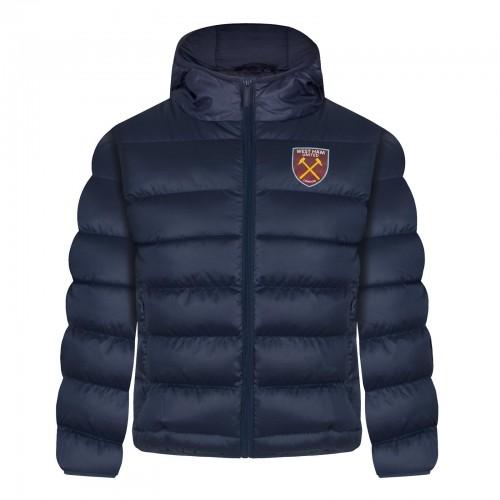 West Ham United FC Boys Crest Quilted Jacket
