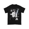 Tom Kaulitz's Tokyo Hotel Signature Bohemian Grafik-T-Shirt für Erwachsene - Schwarzes Unisex-Rundhals-T-Shirt mit Gitarren- und Bühnenprint, Perfekt