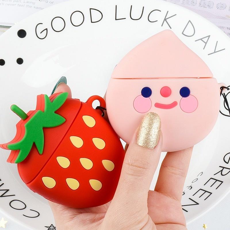 Cute Cartoon Silicone Bluetooth Wireless Earphone Case for Apple AirPods Protective Cover